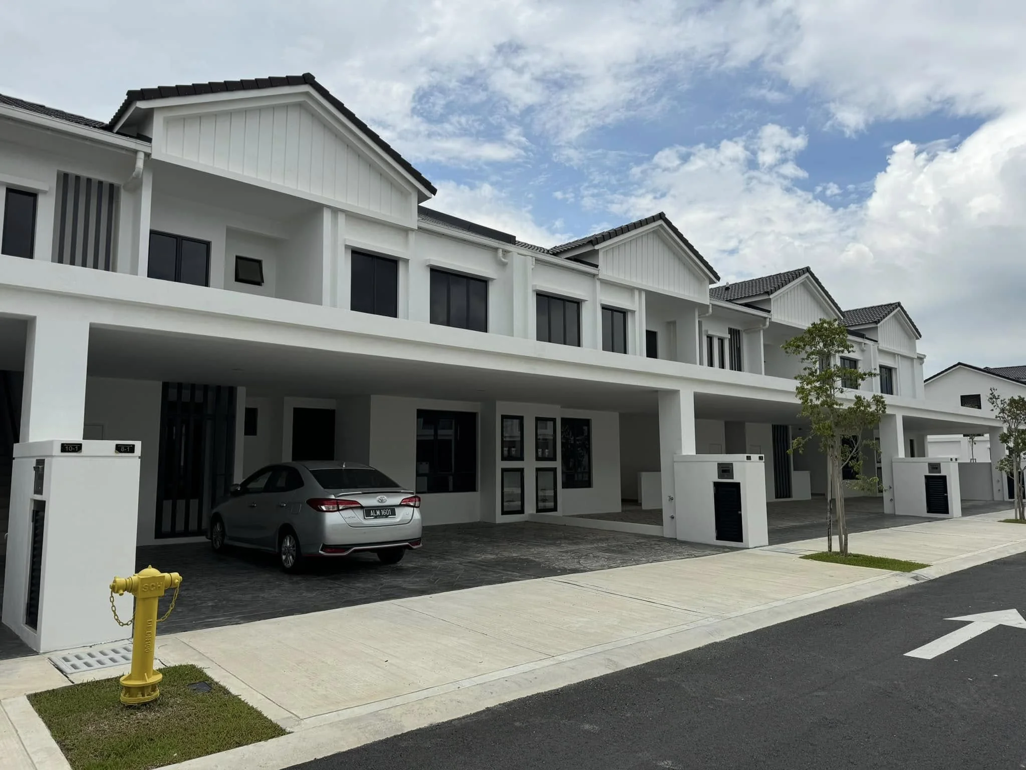 Residential window tinting on a modern home